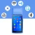 Import Android 8.1 Touch screen Wireless Handheld Smart POS Terminal With 3G WIFI Barcode Scanner Thermal Receipt Printer from China