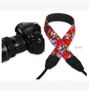 Anti-Slip Camera Neck Shoulder Camera Strap Belt for So-ny Canon SLR / DS-LR Camera-Vintage Ethnic Style Floral Printed