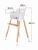 Import Antique wooden high chair Solid Wood Dining Chair Dining target baby high chair on sale babies from China