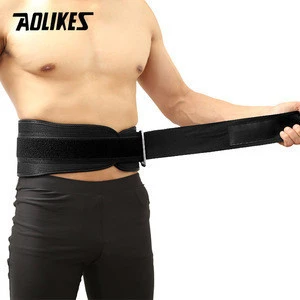 AOLIKES wholesale Sport Pressurized Weightlifting Bodybuilding Waist Support Belt Fitness Squatting Training Lumbar Back