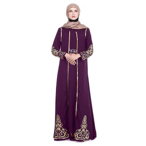 Arabic girls dresses muslim abaya simple designs islamic clothing with hijabs