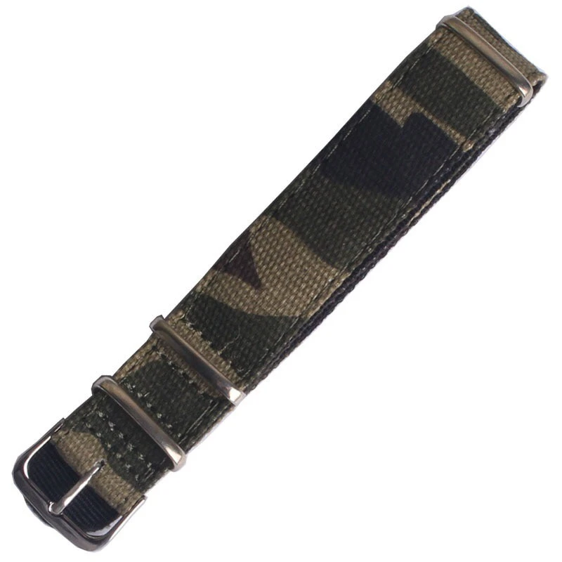 Army Military Nato Nylon Watch 18 20 22 mm Camouflage fabric Woven watchbands Strap Band Buckle belt