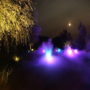 Artificial Cold Fog Fountain in Architecture Gardens for Humidification and Dust Removal, Greenhouse Irrigation