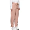 Arvant Garde High Fashion Button Zip Up Closure with Belt Accessory Rose Pink Endurable Workout Trousers Cargo Pants Women