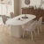 Import Atunus Nordic Minimalist White MDF Solid Wood Dining Table from China