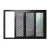 Australian standard As2047 sound insulation tempered glass sliding aluminum windows