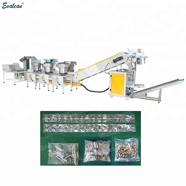 Automatic plastic dowel, hollow rivet counting and packing machine