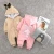 autumn cute baby clothes lovely bear and rabbit zipper hoodie baby romper