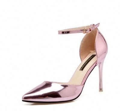 Autumn selling silver, word buckle, female pointed ladies high heels shoes women