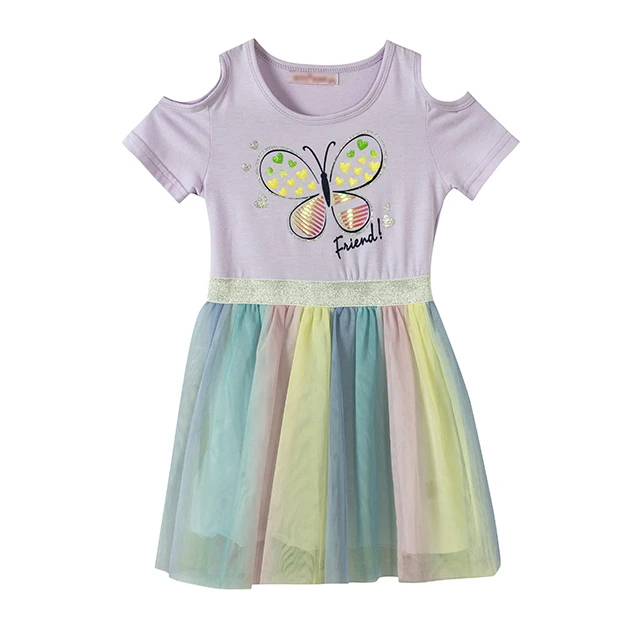 Baby girls dress designs summer girls custom skirt cotton lovely fashion Kids dress