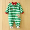 Baby one piece newborn clothing long sleeve footed christmas baby romper