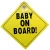 Import baby safety plastic suction car signs sticker with suction up from China