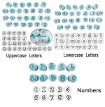 Baking Pastry Mold Upper&amp;Lowercase Alphabet and 0-9 Numbers Cookie Fondant Cutter Baking Cupcake Mold Cake Decorating Tools