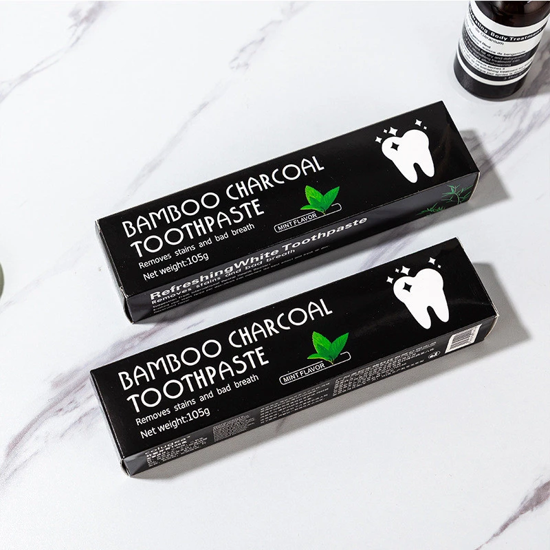 Bamboo charcoal toothpaste whitening teeth stain removal toothpaste tooth care coconut toothpaste 105g
