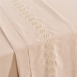 Bamboo White Bed Sheet Fabric Bedsheet Manufacturer in China