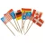 Import Bambus cocktail toothpicks customized wooden flag picks for party from China