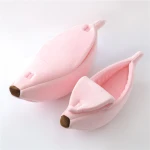 Banana Cat Bed House nest Cozy Cat Mat Beds Warm Portable Pet Basket Kennel Dog Cat Bed House wholesale
