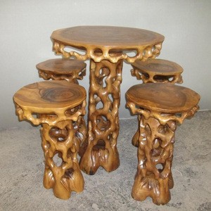 bar furniture set , suar wood kiln dry ,bar furniture set handmade carved