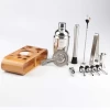 Bartender Kit Cocktail Shaker Bar Set with Stylish Bamboo Stand,11 Piece Bar Tool Set with Accessories