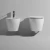 Import Bathroom toilet with white ceramic bidet from China