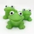 Bathtime disport squirt water green frog squeeze out bath water toys plastic animal