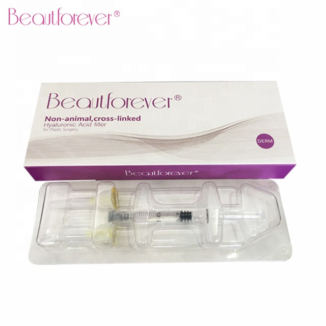 Beautforever cross-linked hyaluronic acid dermal fillers 1ml 2ml for lips