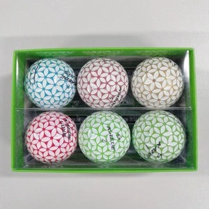 Best quality For PGA Master golf tournament golf balls for colorful gift cherry blossom golf balls 2 and 3 layers