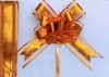 Best selling kids gift logo shining silk ribbon bow for holiday christmas gift decorative
