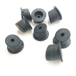Black Color Silicone Rubber plug with Through Hole