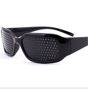 Black Pinhole Glasses Eye Care Dioptric Glasses / Party Pinhole Glasses