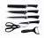 Import Black wavy pattern  gift set knife stainless steel kitchen knife set of seven manufacturers direct from China