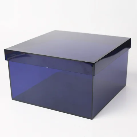 Tiara Boxes Buy Blue Plastic Clear Jewellery Half Transparent Package Crown Jewelry ...