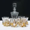 Bohemia Crystal Glass Whiskey Decanter Set 7pcs whiskey Glasses