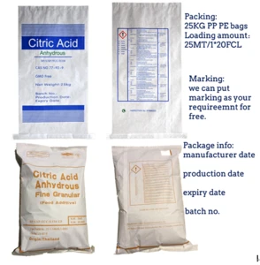 BP98 Citric Acid food additives