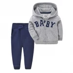 brand baby hoodie sets Baby Clothes For Boys 2pcs Cartoon Suits Unisex Infant Boys Baby Clothing Sets Christmas Sports Set 2021