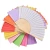 Import Brand summer promotional gift portable bamboo party hand fan custom printed folding logo wedding clacking hand fan from China