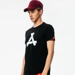 Breathable design high quality sport tshirt men cotton black t shirt