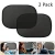 Import Car Sun Shade (2Pack) Side Windows UV/Sun Protection Transparent Sunshades Eyes Visor Protection For Baby Kids (Black) from China