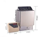 Cedar Personal Sauna Room with Harvia Sauna Heater