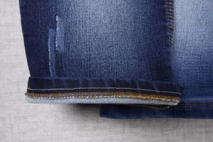 Changzhou hot selling 11oz cotton polyester blended stock denim fabric