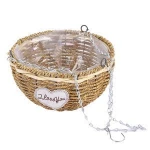 cheap price low moq artificial flower hanging basket for home decorative