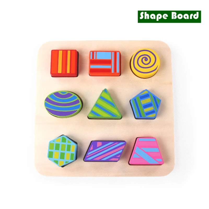 China Export Agent Yiwu Toys Early Educational Kids Puzzle Toy DIY Shape 3d Wooden Puzzle Cheap Toys