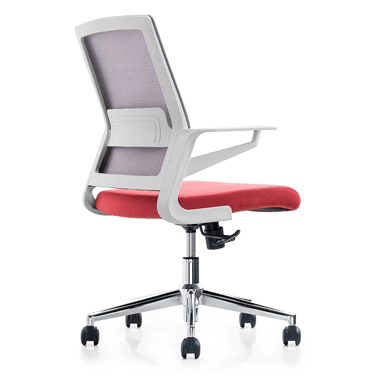 China Low Price White Frame Chrome Base Task Office Mesh Chairs