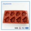 China manufacture wholesale with microwave for baking Christmas trees shape silicone cake mold