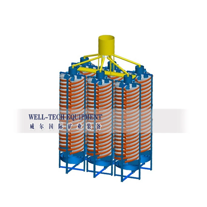 China Minery Separator Mining Equipment Gold Iron Ore Gravity Separator Spiral Concentrator Chute