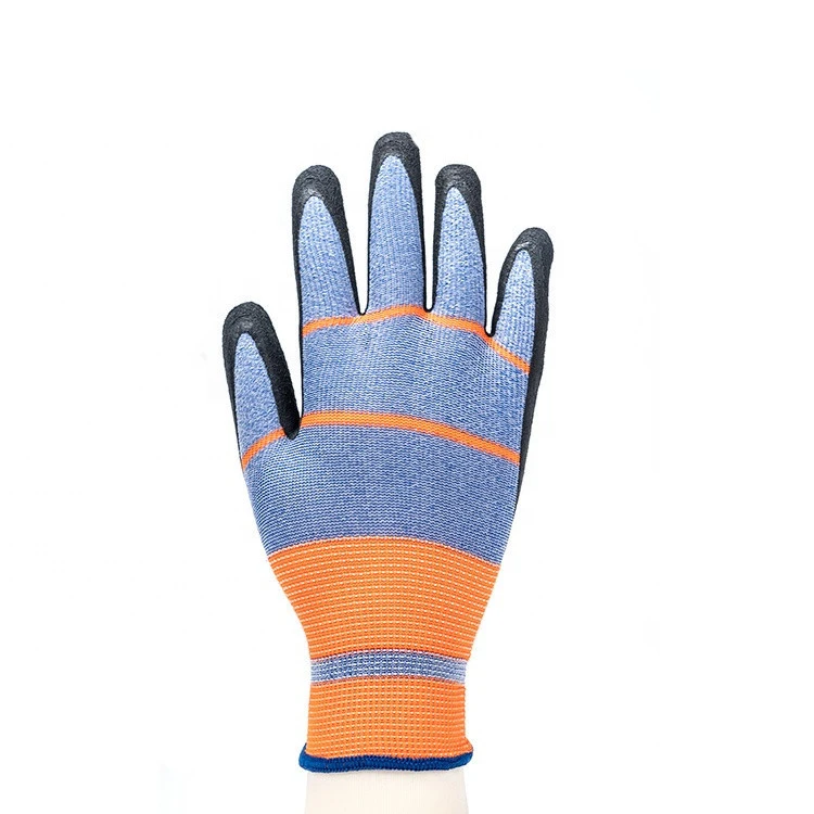 China Safety Gloves Latex Hot Sell Safety Gloves Spandex Latex Safety Gloves