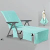 China Supplier Manufacturers Universal Leisure Cheap Beach Chair Cover Spandex  With Pocket