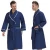 Import China supply 100% natural cotton long shawl collar night men bath robe sleepwear blue waffle bathrobes for hotel home from China