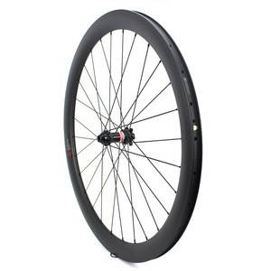 Chinese 700c Disc Brake Carbon bicycle racing wheels with NOVATEC D411SB hub