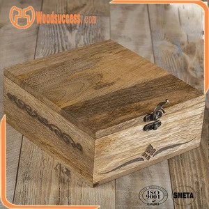 Chinese wood tea gift box with LFGB/FDA
